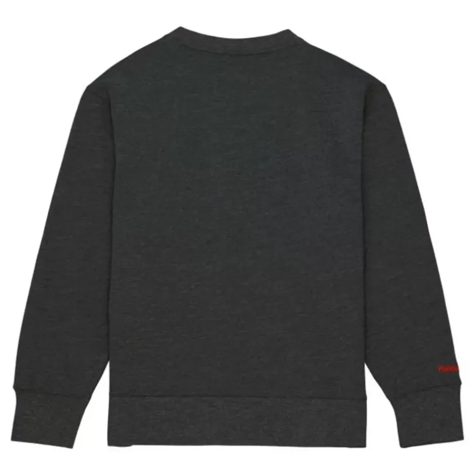 Men Mitchell & Ness Hoodies & Sweatshirts-Playoff Win 2.0 Crew Vintage Cincinnati Bengals