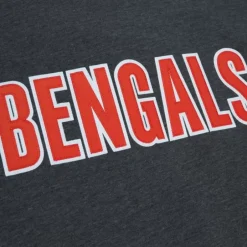 Men Mitchell & Ness Hoodies & Sweatshirts-Playoff Win 2.0 Crew Vintage Cincinnati Bengals