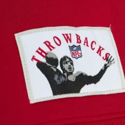 Men Mitchell & Ness Hoodies & Sweatshirts-Playoff Win 2.0 Crew Vintage Kansas City Chiefs