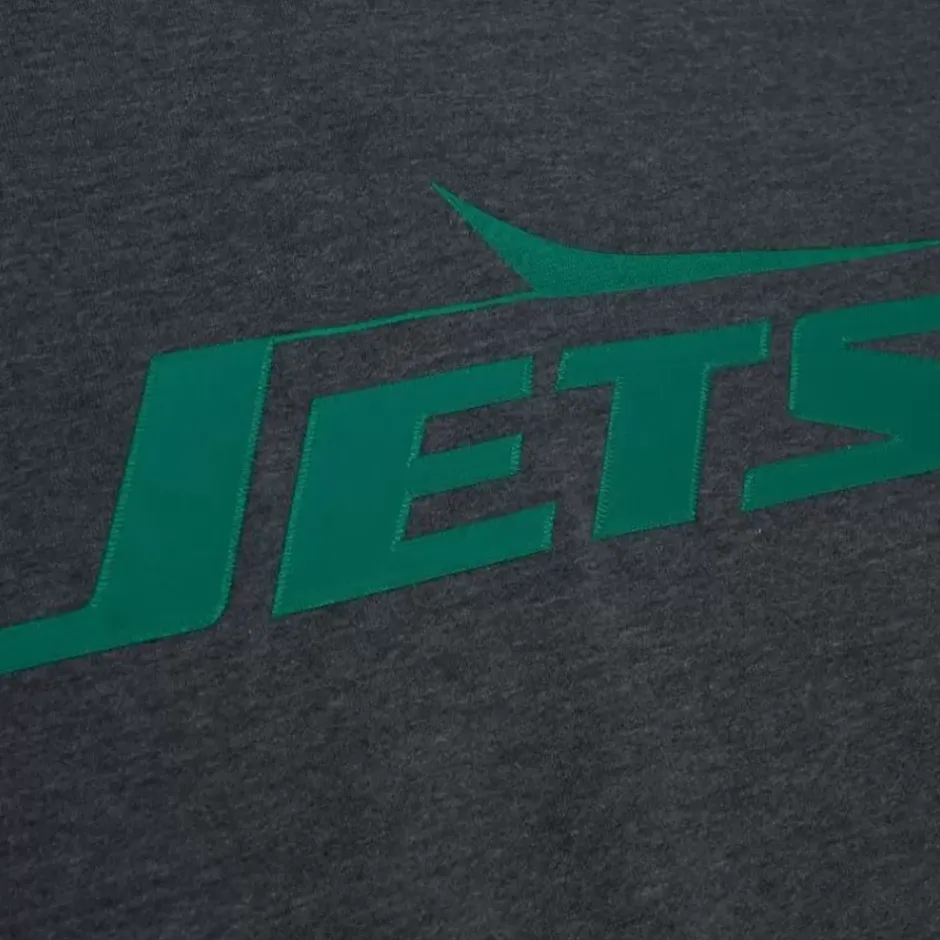 Men Mitchell & Ness Hoodies & Sweatshirts-Playoff Win 2.0 Crew Vintage New York Jets