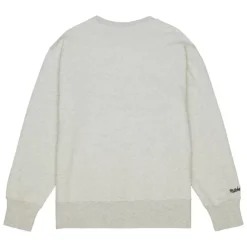 Men Mitchell & Ness Hoodies & Sweatshirts-Playoff Win 2.0 Crew Vintage Philadelphia 76Ers