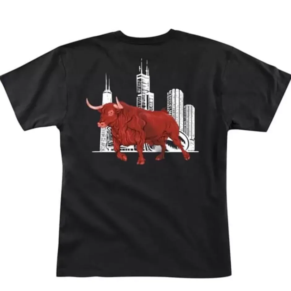 Men Mitchell & Ness T-Shirts & Tops-Polo G X Br Remix Ss Tee Chicago Bulls