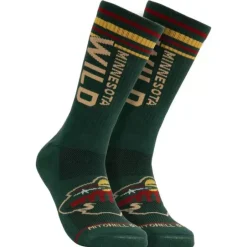 Woman Mitchell & Ness Accessories-Power Play Crew Socks Minnesota Wild