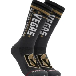 Woman Mitchell & Ness Accessories-Power Play Crew Socks Vegas Golden Knights