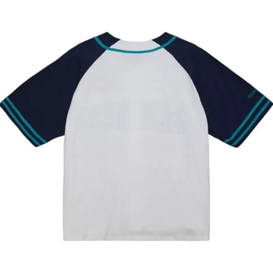 Men Mitchell & Ness T-Shirts & Tops-Practice Day Button Front Jersey New York Islanders