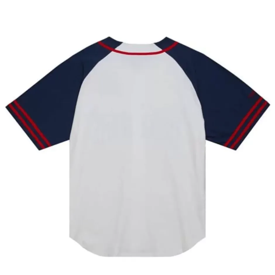 Men Mitchell & Ness T-Shirts & Tops-Practice Day Button Front Jersey Howard University