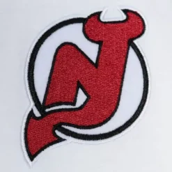 Men Mitchell & Ness T-Shirts & Tops-Practice Day Button Front Jersey New Jersey Devils