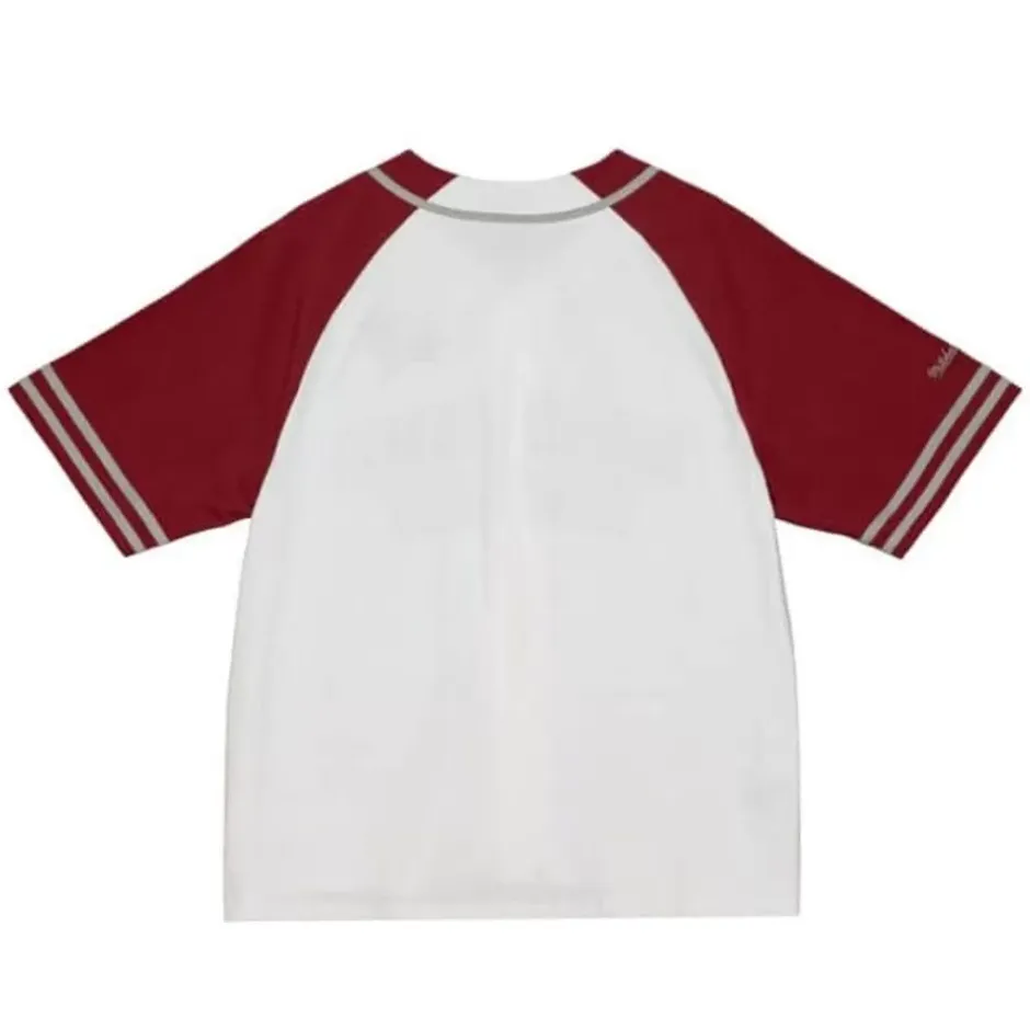 Men Mitchell & Ness T-Shirts & Tops-Practice Day Button Front Jersey Texas Southern University