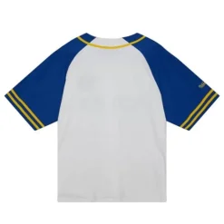 Men Mitchell & Ness T-Shirts & Tops-Practice Day Button Front Jersey North Carolina A&T University