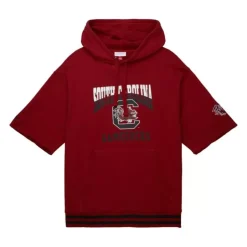 Men Mitchell & Ness Hoodies & Sweatshirts-Pre-Game Ss Fleece Hoodie University Of South Carolina