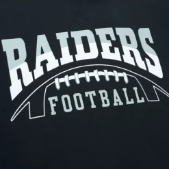 Men Mitchell & Ness Hoodies & Sweatshirts-Pre-Game Ss Fleece Hoodie Oakland Raiders