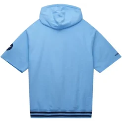 Men Mitchell & Ness Hoodies & Sweatshirts-Pre-Game Ss Fleece Hoodie University Of North Carolina