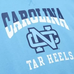 Men Mitchell & Ness Hoodies & Sweatshirts-Pre-Game Ss Fleece Hoodie University Of North Carolina