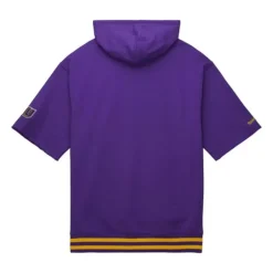 Men Mitchell & Ness Hoodies & Sweatshirts-Pre-Game Ss Fleece Hoodie Louisiana State University