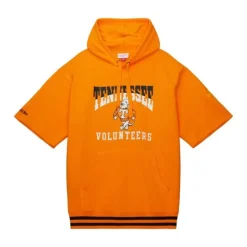 Men Mitchell & Ness Hoodies & Sweatshirts-Pre-Game Ss Fleece Hoodie University Of Tennessee