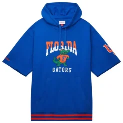 Men Mitchell & Ness Hoodies & Sweatshirts-Pre-Game Ss Fleece Hoodie University Of Florida
