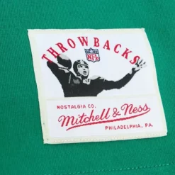 Men Mitchell & Ness T-Shirts & Tops-Premium Pocket Photo Tee Philadelphia Eagles Randall Cunningham