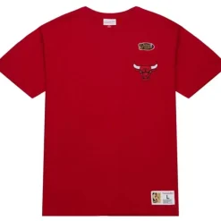 Men Mitchell & Ness T-Shirts & Tops-Premium Pocket Tee Chicago Bulls