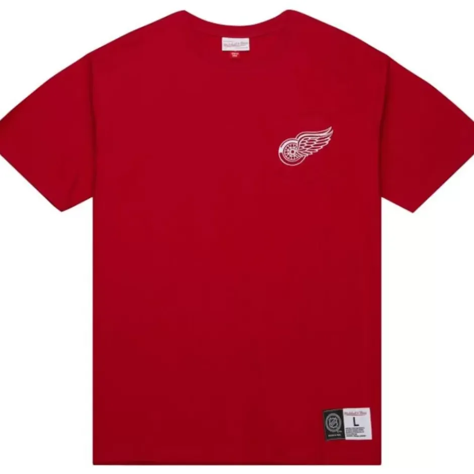 Men Mitchell & Ness T-Shirts & Tops-Premium Pocket Tee Detroit Red Wings