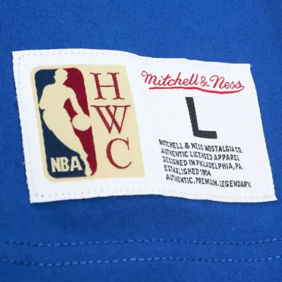 Men Mitchell & Ness T-Shirts & Tops-Premium Pocket Tee Golden State Warriors