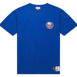 Men Mitchell & Ness T-Shirts & Tops-Premium Pocket Tee New York Islanders