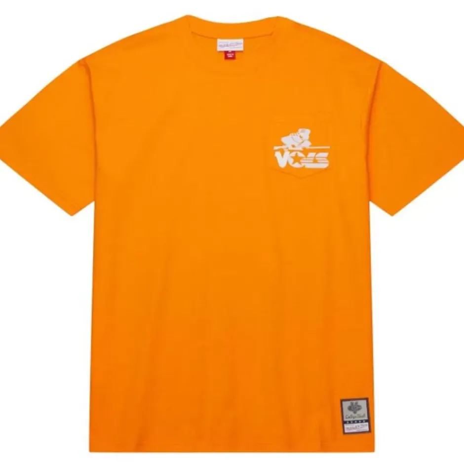 Men Mitchell & Ness T-Shirts & Tops-Premium Pocket Tee University Of Tennessee