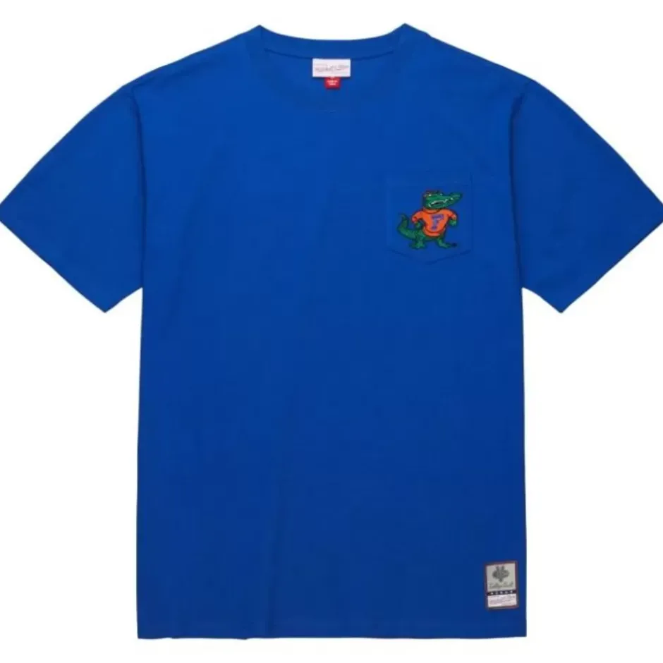 Men Mitchell & Ness T-Shirts & Tops-Premium Pocket Tee University Of Florida