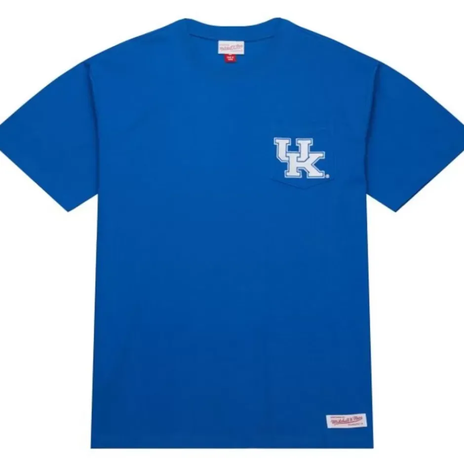 Men Mitchell & Ness T-Shirts & Tops-Premium Pocket Tee University Of Kentucky