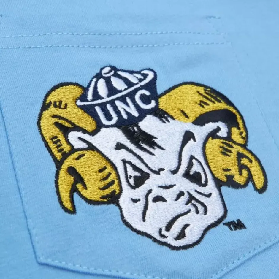 Men Mitchell & Ness T-Shirts & Tops-Premium Pocket Tee University Of North Carolina
