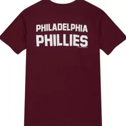 Men Mitchell & Ness T-Shirts & Tops-Primary Tee Philadelphia Phillies