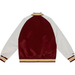 Men Mitchell & Ness Jackets & Outerwear-Primetime Lightweight Satin Jacket Cleveland Cavaliers
