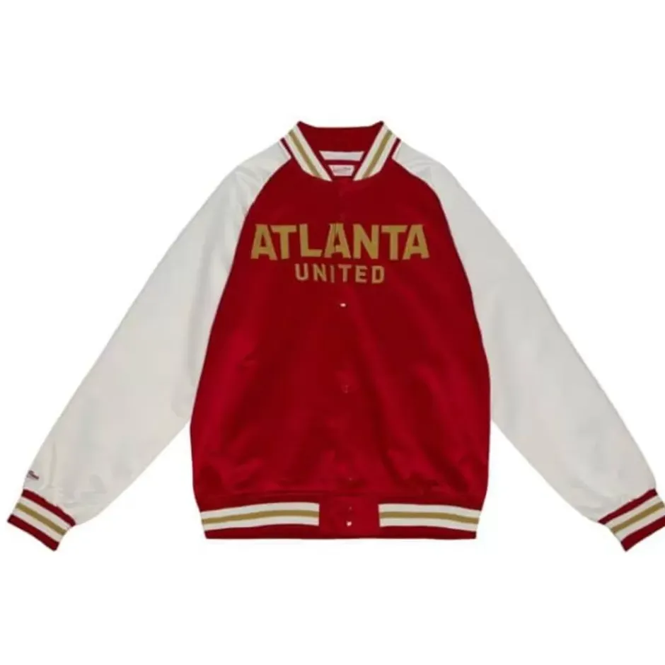 Men Mitchell & Ness Jackets & Outerwear-Primetime Lightweight Satin Jacket Atlanta United Fc