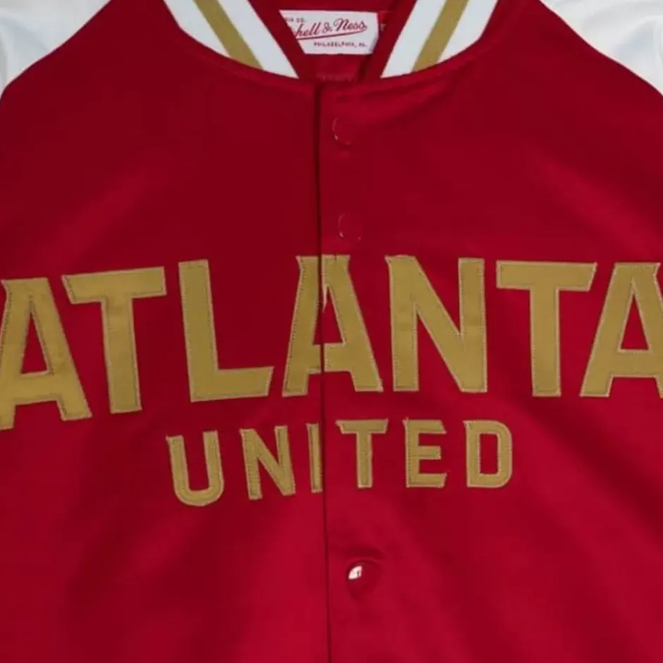 Men Mitchell & Ness Jackets & Outerwear-Primetime Lightweight Satin Jacket Atlanta United Fc