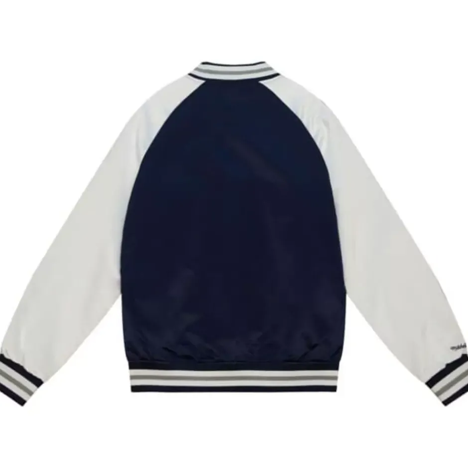 Men Mitchell & Ness Jackets & Outerwear-Primetime Lightweight Satin Jacket New York Yankees