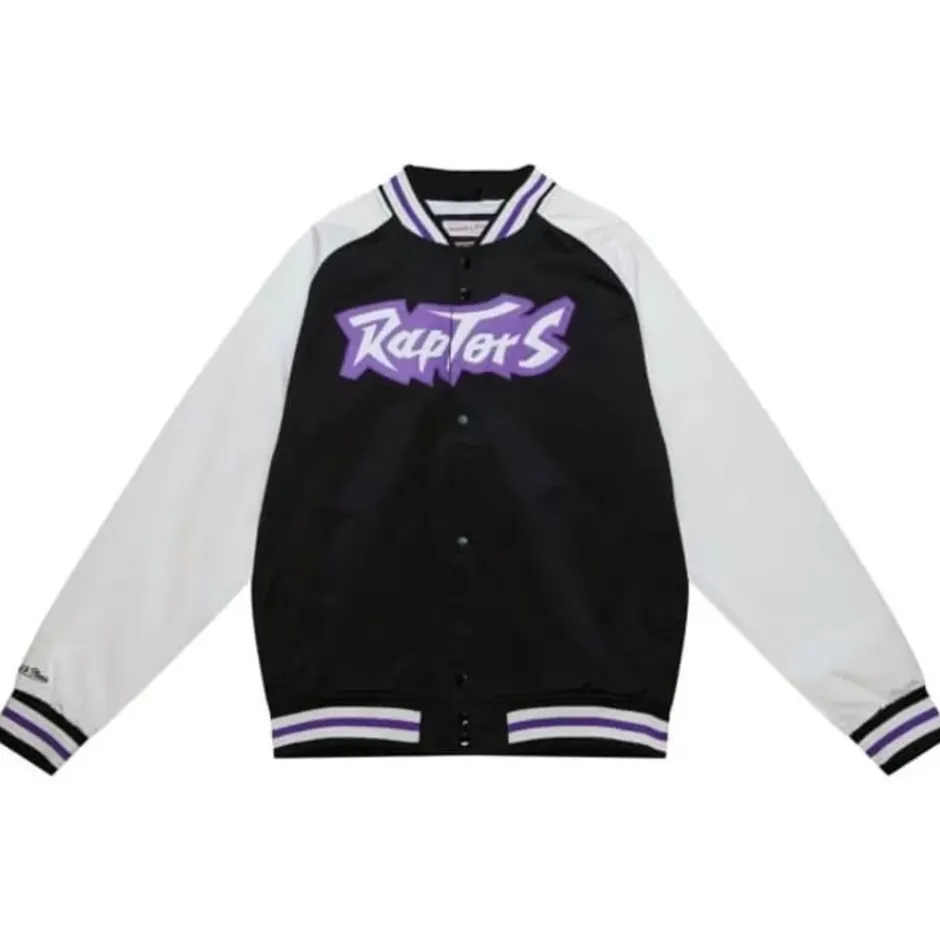 Men Mitchell & Ness Jackets & Outerwear-Primetime Lw Satin Jacket Toronto Raptors