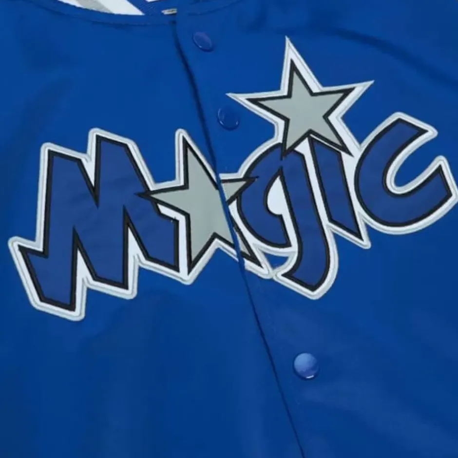 Men Mitchell & Ness Jackets & Outerwear-Primetime Lw Satin Jacket Orlando Magic