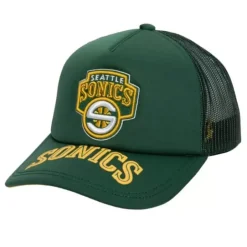 Mitchell & Ness Snapback-Puff The Magic Trucker Snapback Hwc Seattle Supersonics