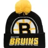 Mitchell & Ness Knit-Punch Out Pom Knit Boston Bruins