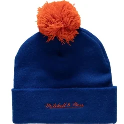 Mitchell & Ness Knit-Punch Out Pom Knit Edmonton Oilers