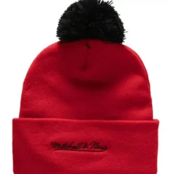 Mitchell & Ness Knit-Punch Out Pom Knit New Jersey Devils