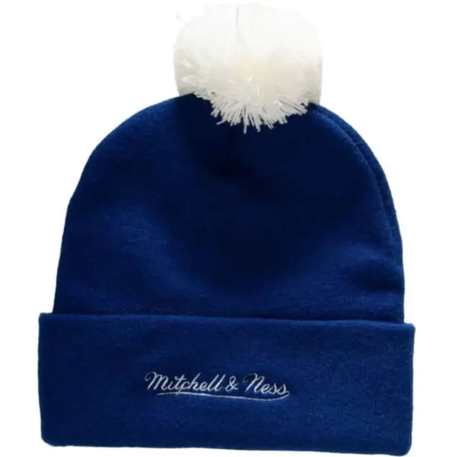 Mitchell & Ness Knit-Punch Out Pom Knit Toronto Maple Leafs