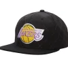 Mitchell & Ness Snapback-Quilted Taslan Snapback Hwc Los Angeles Lakers