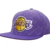 Mitchell & Ness Snapback-Quilted Taslan Snapback Los Angeles Lakers