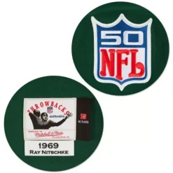 Mitchell & Ness Nfl Authentic-Ray Nitschke 1969 Authentic Jersey Green Bay Packers