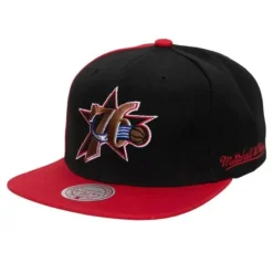 Mitchell & Ness Snapback-Rear Script Deadstock Snapback Hwc Philadelphia 76Ers
