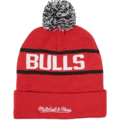 Mitchell & Ness Knit-Reload 2.0 Pom Knit Beanie Chicago Bulls