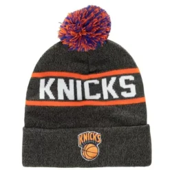 Mitchell & Ness Knit-Reload 2.0 Pom Knit Beanie New York Knicks