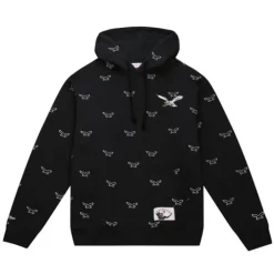 Men Mitchell & Ness Hoodies & Sweatshirts-Repeat Hoodie Philadelphia Eagles