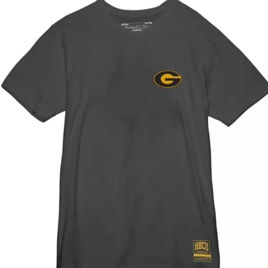 Men Mitchell & Ness T-Shirts & Tops-Respect 2 Sided Tee Grambling State University