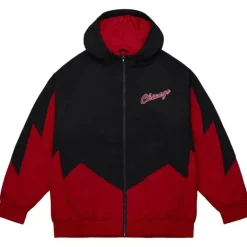 Men Mitchell & Ness Jackets & Outerwear-Retro Full Zip Jacket Chicago Bulls